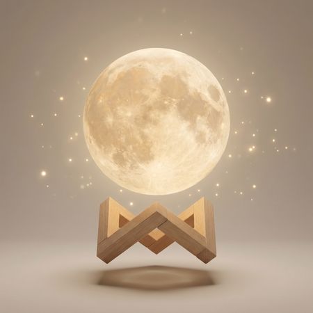 LAMPKA NOCNA KSIĘŻYC