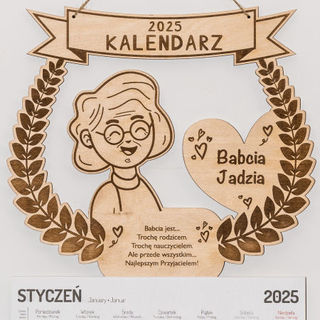 KALENDARZ NA DZIEŃ BABCI